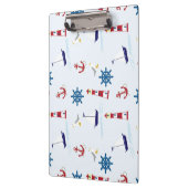 Nautische Muster Klemmbrett (Links)