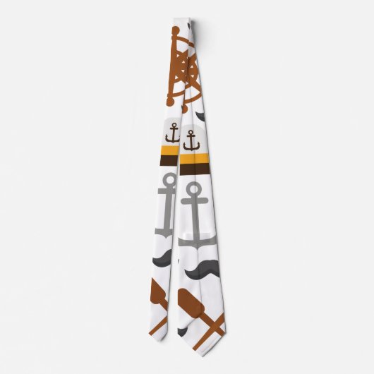 Nautische Muster Krawatte (Rückseite)