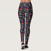 Nautische Muster Leggings (Rückseite)