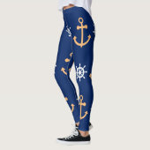 Nautische Muster Leggings (Links)