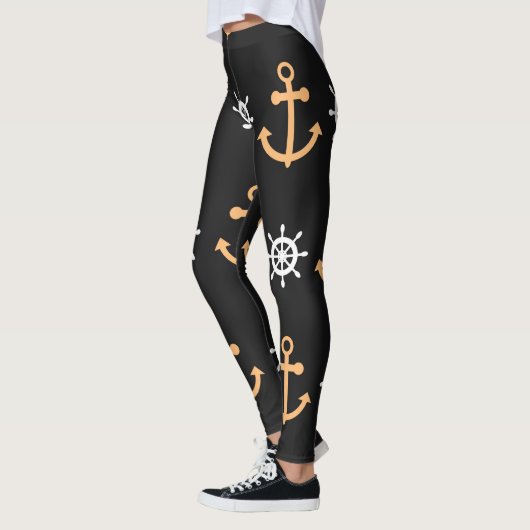 Nautische Muster Leggings (Links)