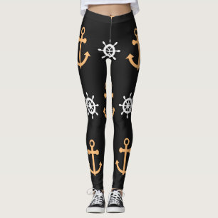Nautische Muster Leggings