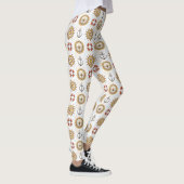 Nautische Muster-Leggings Leggings (Rechts)
