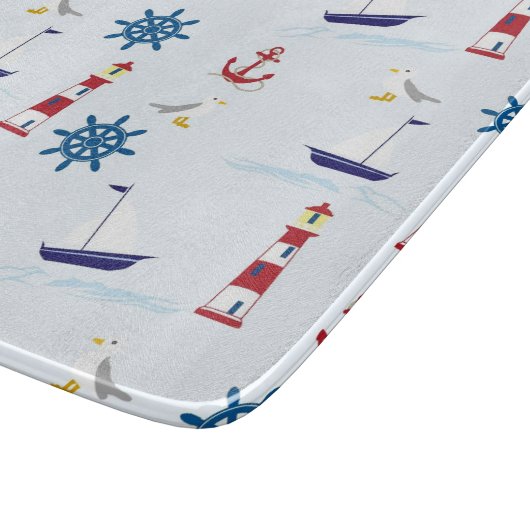 Nautische Muster Schneidebrett (Ecke)