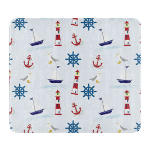 Nautische Muster Schneidebrett