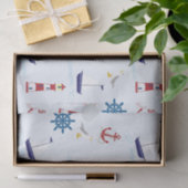 Nautische Muster Seidenpapier (Geschenk)