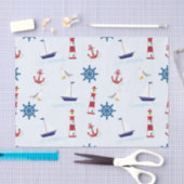 Nautische Muster Seidenpapier (Handwerk)