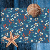 Nautische Muster Seidenpapier