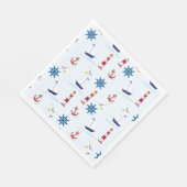 Nautische Muster Serviette (Ecke)