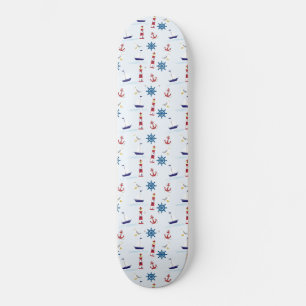 Nautische Muster Skateboard