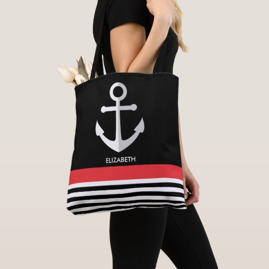 Nautische Muster Tasche (Von Nahem)