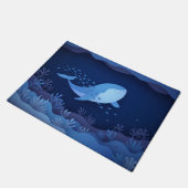 Nautische Mustertür Fußmatte (Schrägansicht)