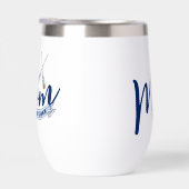Nautische Mutter etabliert navyblaue Wasserflasche (Rechts)