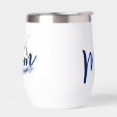 Nautische Mutter etabliert navyblaue Wasserflasche (Links)
