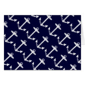Nautische Navy Anchor Muster (Vorderseite (Horizontal))