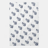 Nautische Navy Anchor Muster Handtuch (Vertikal)