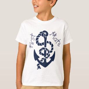 Nautische Navy Anchor Muster T-Shirt