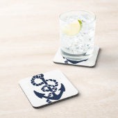 Nautische Navy Anchor Muster Untersetzer (Rechte Seite)