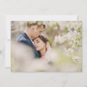 Nautische Navy Anchor Rustikales Holz Save The Date (Rückseite)