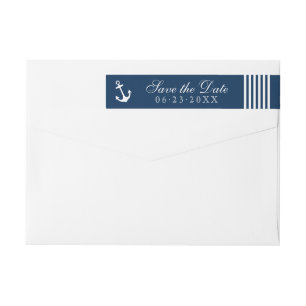 Nautische Navy-Anker-Hochzeit - Termin vormerken