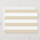 Nautische Navy Beige Anchor Wedding Foto Save The Date (Rückseite)