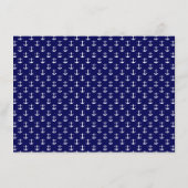 Nautische Navy-Flat-Mitteilungskarten Mitteilungskarte (Rückseite)