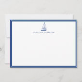 Nautische Navy-Kundenkarte Mitteilungskarte (Vorderseite)