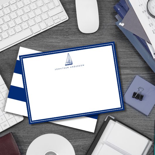 Nautische Navy-Kundenkarte Mitteilungskarte