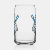 Nautische Oars 1. Mate Personalisierter Name Dosenglas (Links)