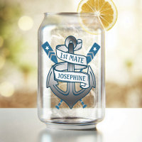 Nautische Oars 1. Mate Personalisierter Name