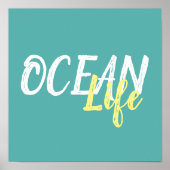 Nautische OCEAN LIFE | Poster (Vorne)