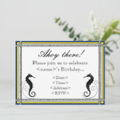 Nautische Party Einladung (Stehend Vorderseite)