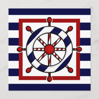 Nautische Party Einladungen