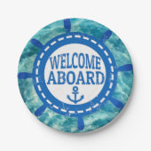 Nautische Party-Teller Pappteller (Vorderseite)