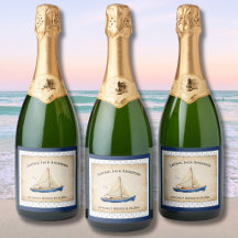 Nautische Pensionierungsfeier Champagner