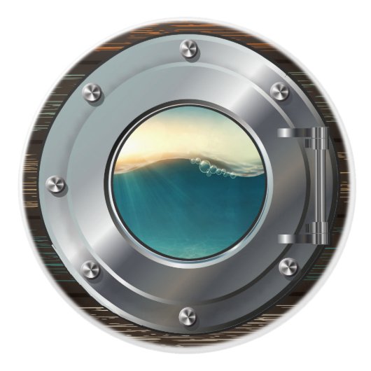 Nautische Porthole-Keramik-Knobs Keramikknauf (Vorderseite)