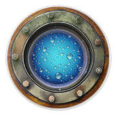 Nautische Porthole-Schubknöpfe Keramikknauf (Vorderseite)