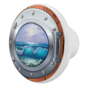 Nautische Porthole-Schubknöpfe Keramikknauf (Rechts)