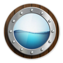 Nautische Porthole-Schubknöpfe