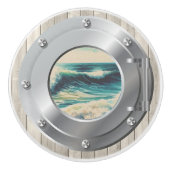 Nautische Porthole-Schubknöpfe Keramikknauf (Vorderseite)