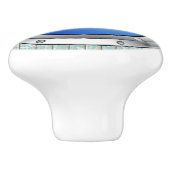 Nautische Porthole-Schubknöpfe Keramikknauf (Seitenansicht)