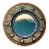 Nautische Porthole-Schubknöpfe Keramikknauf (Vorderseite)