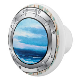 Nautische Porthole-Schubknöpfe Keramikknauf