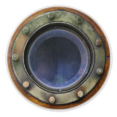 Nautische Porthole-Schubknöpfe Keramikknauf (Vorderseite)