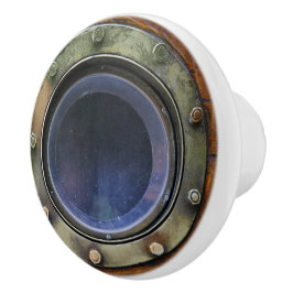 Nautische Porthole-Schubknöpfe Keramikknauf