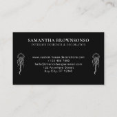 Nautische Qualle Visitenkarte (Rückseite)