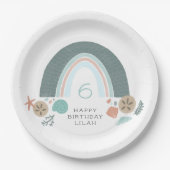 Nautische Regenbogenpartei unter dem Meer Pappteller (Vorderseite)