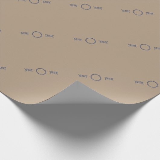 Nautische Ropes Geschenkpapier (Ecke)