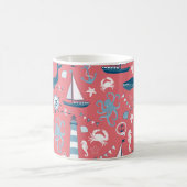 Nautische Rose Kaffeetasse (Mittel)