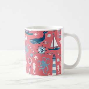 Nautische Rose Kaffeetasse